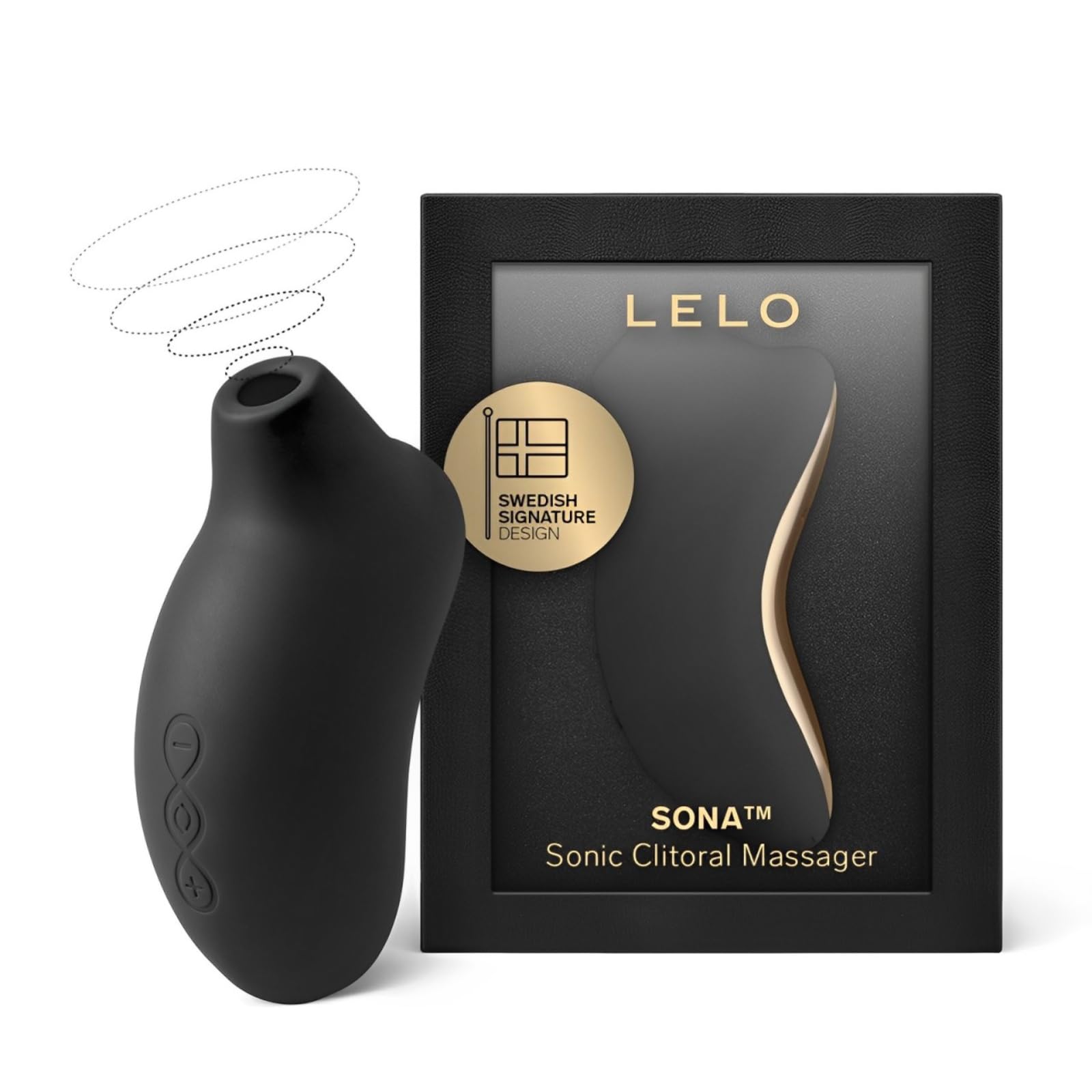 LELO SONA 2 Cruise Sonic Clitoral Stimulator - Rechargeable Waterproof Clit Sucker & Pulsating Vibrator for Women - Adult Sex Toy for Solo Play & Couples - Black Luxury Pleasure Device for Enhanced Orgasms & Intimate Moments