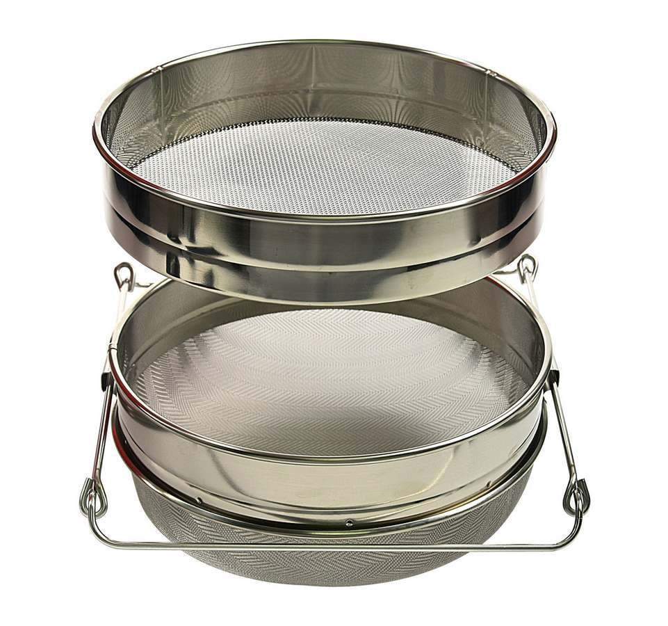 Premium Double Layer Honey Filter - Stainless Steel Mesh for Pure, Unprocessed Honey - Perfect for Beekeeping, Home Brewing & DIY Honey Extraction