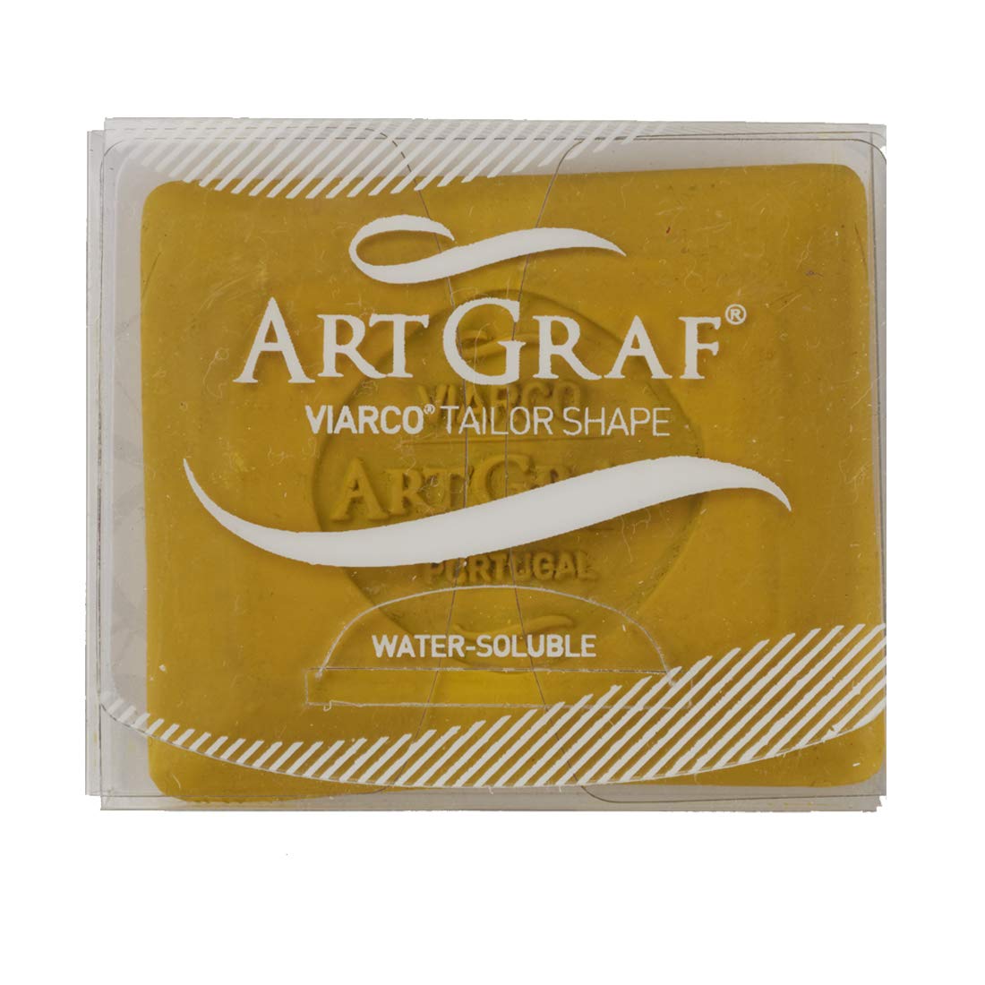 Art Graf Water-Soluble Tailors Chalk Square Disc - Yellow for Fabric Marking, Sewing & Quilting - Ideal for Dressmaking, Pattern Cutting & DIY Crafts