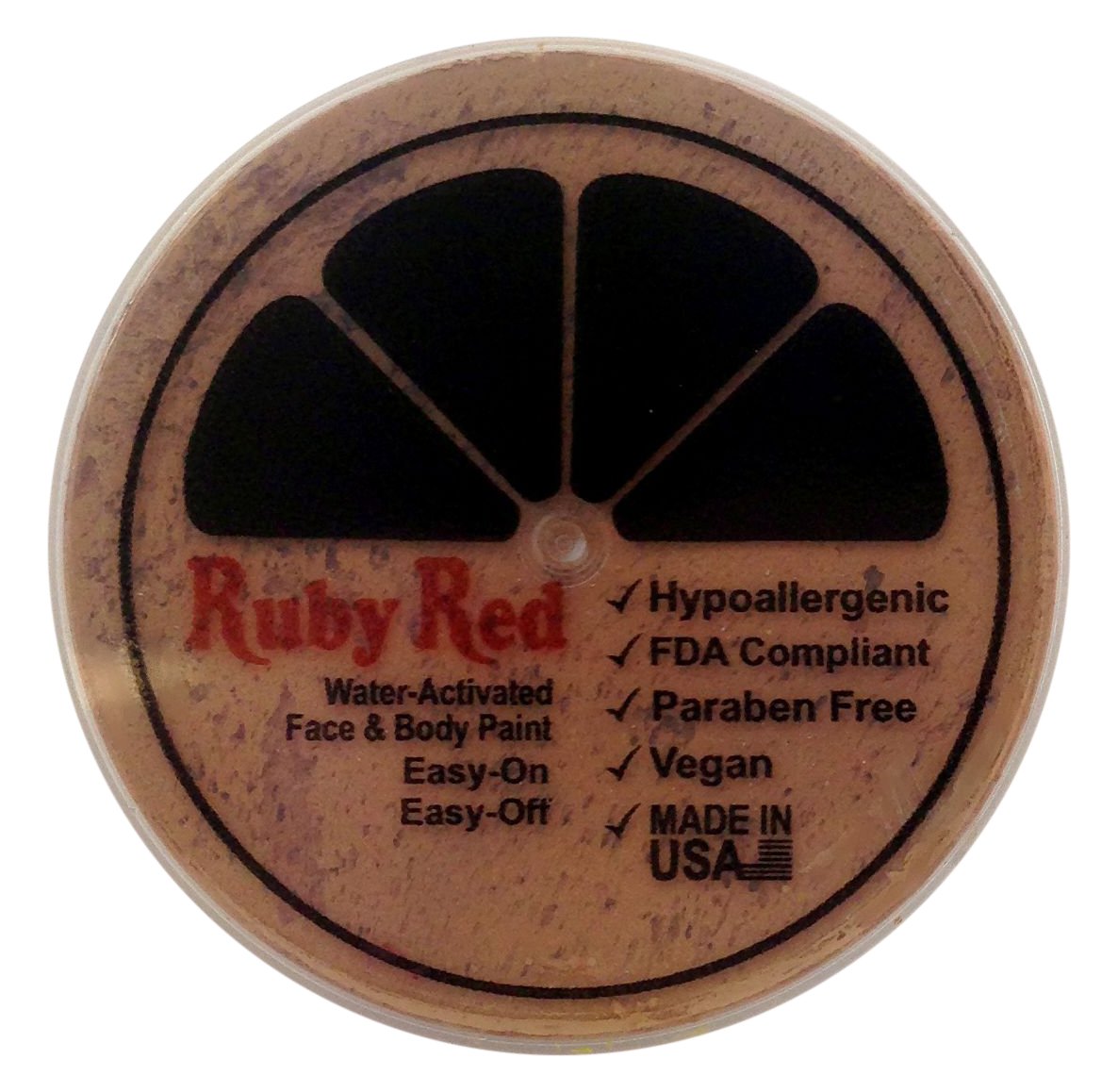 Vibrant Ruby Red Face Paint - 75ML Ochre Color for Halloween, Cosplay & Theater Makeup | Non-Toxic & Easy to Apply
