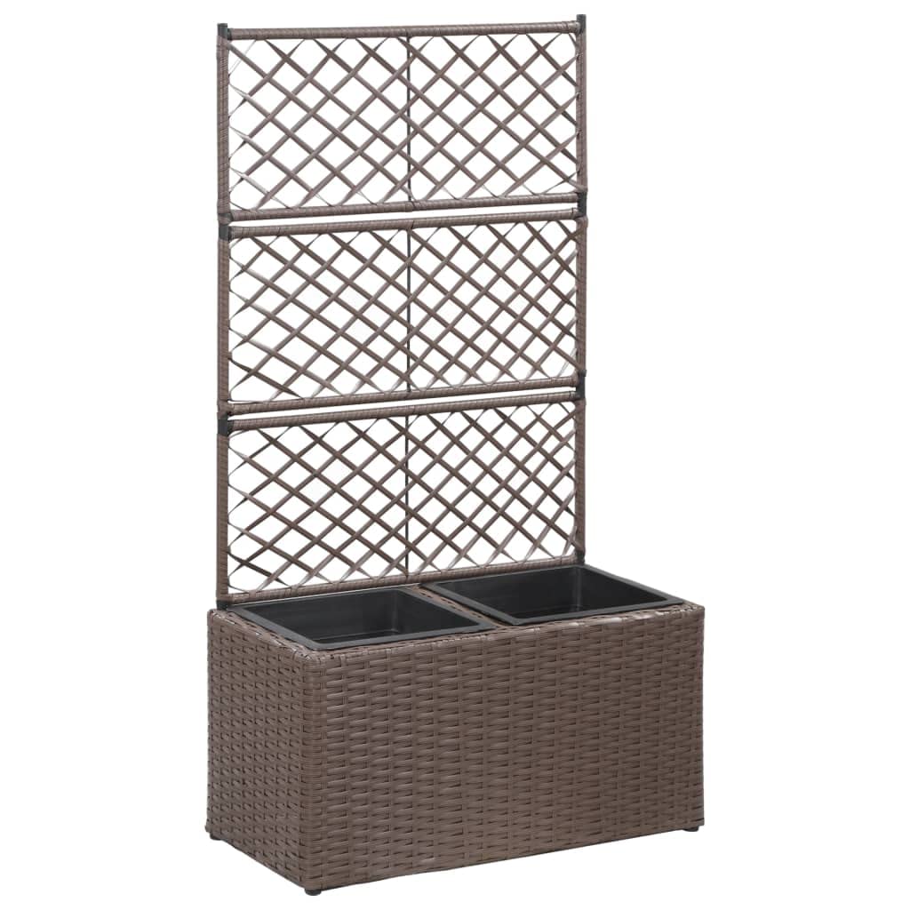 Trellis Raised Garden Bed with 2 Pots - 22.8