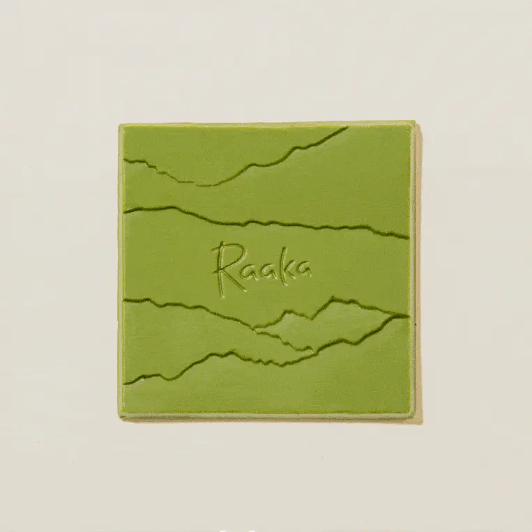 Organic Raaka Matcha Waffle Cone 40% Dark Chocolate - Vegan, Gluten-Free Dessert for Ice Cream, Yogurt & Healthy Snacking