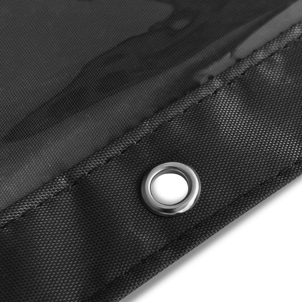 3-Pack Black Zipper Pencil Pouch with Clear Window for 3-Ring Binder - Large Capacity Multi-Color School Supplies Organizer - Perfect for Students, Office & Classroom Organization