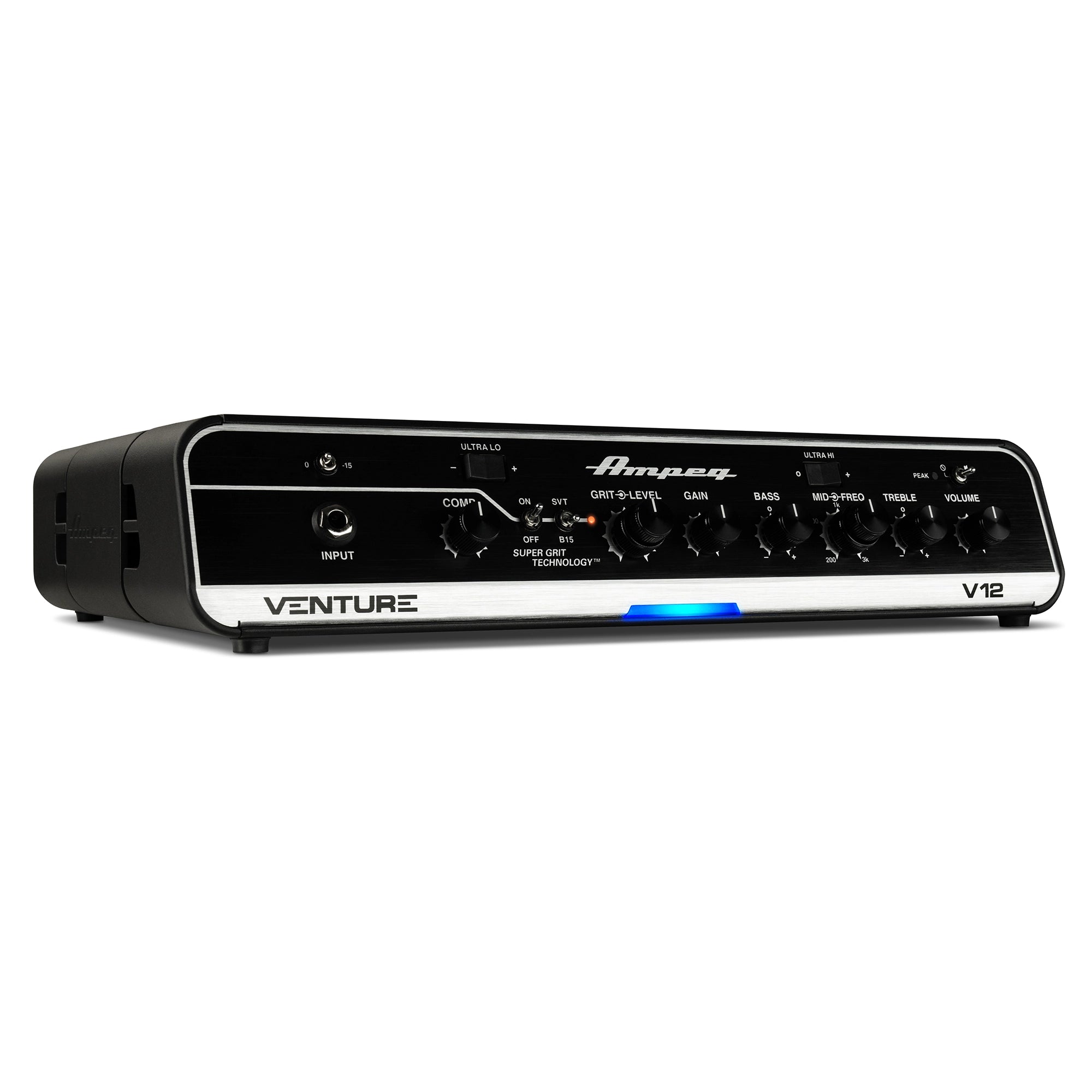 Ampeg Venture V12 1200W Professional Bass Amplifier Head - Powerful Bass Amp for Live Performances & Studio Recording