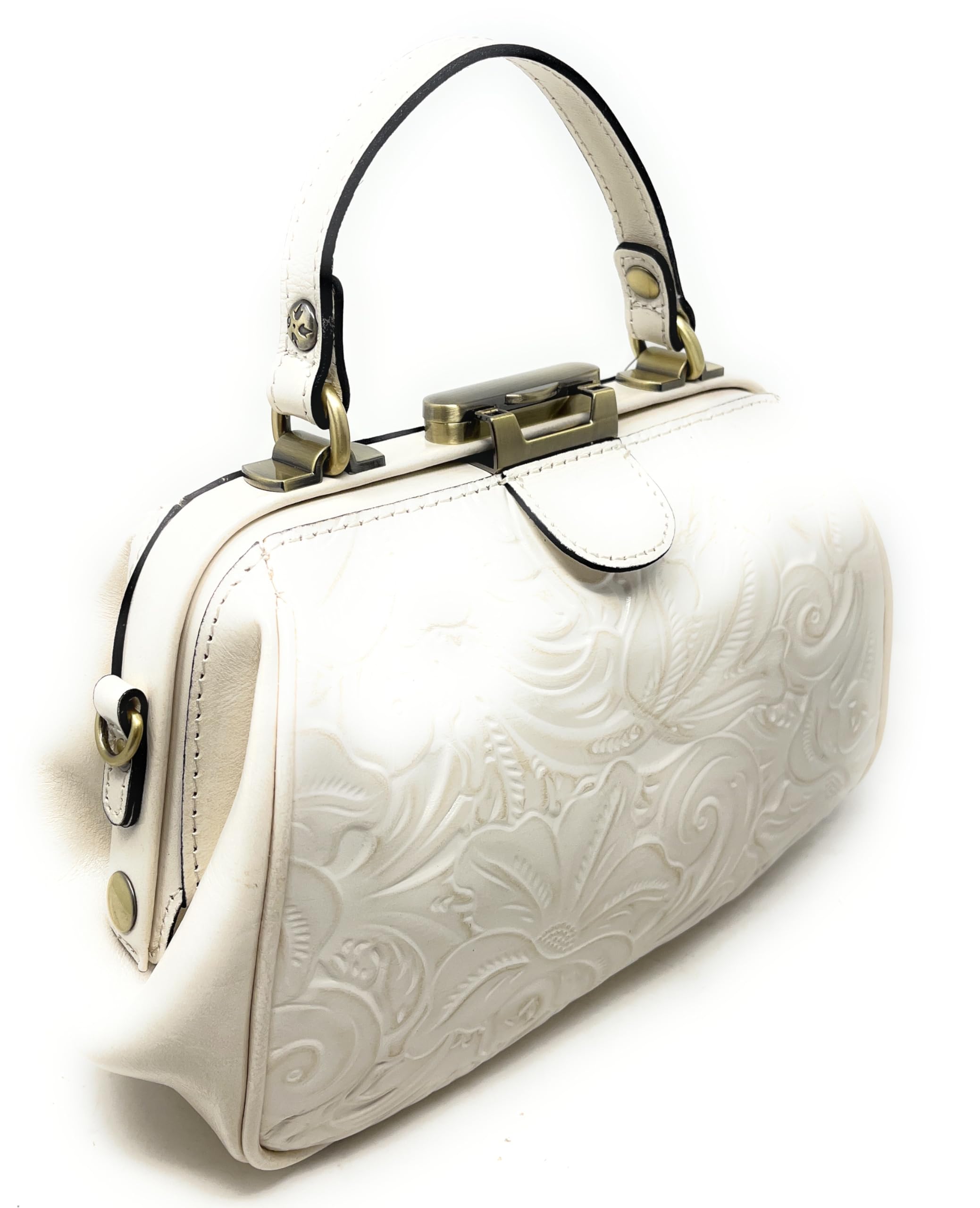 Patricia Nash Gracchi Genuine Leather Satchel Handbag for Women - Stylish Crossbody Purse for Work, Travel & Everyday Use