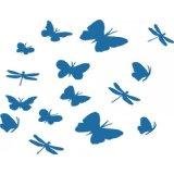 Butterfly Wall Decals - Peel and Stick Vinyl Stickers for Living Room Decor - 22 Color Options - Easy DIY Home Art & Picture Decor - Perfect for Bedroom, Nursery, Kids Room & Office Walls