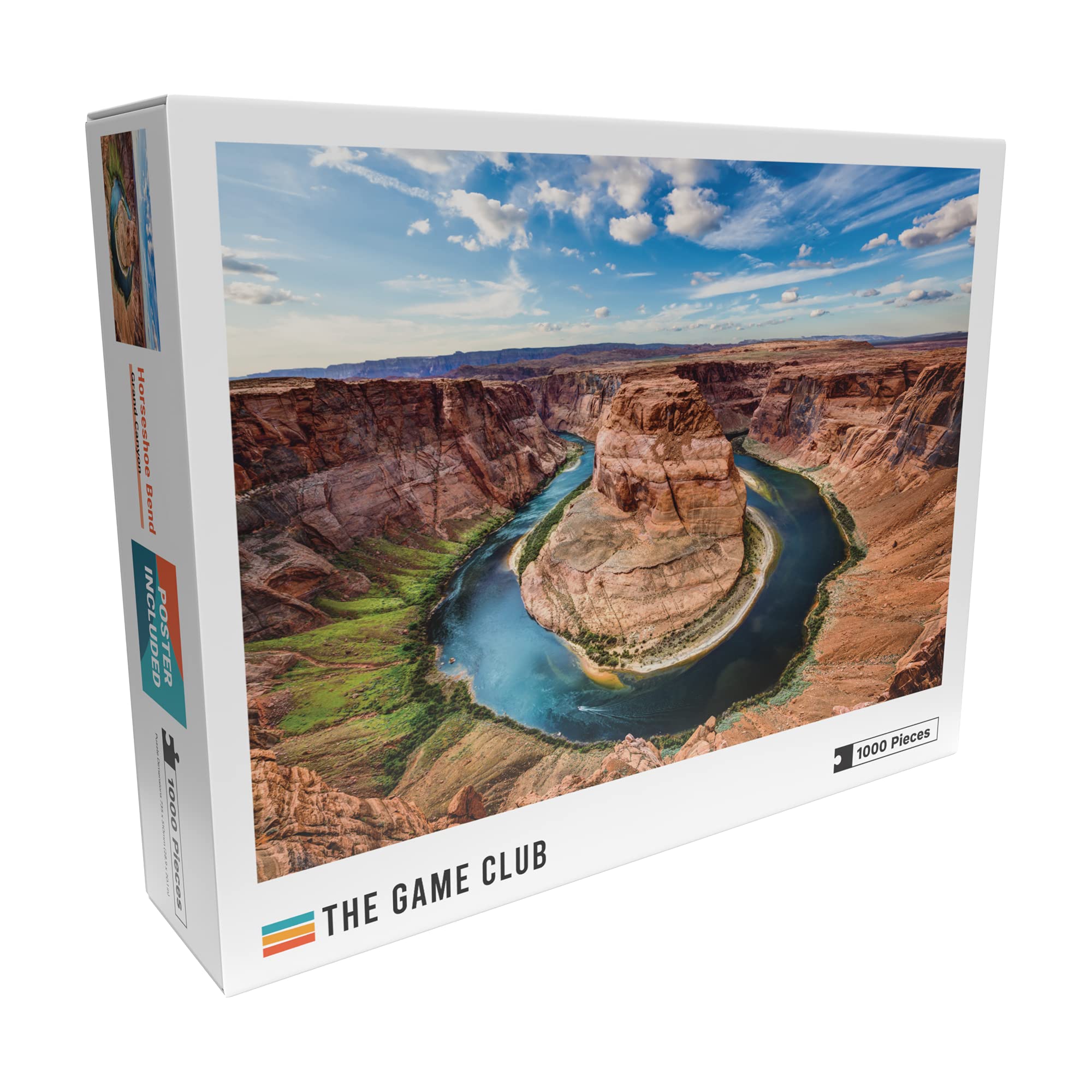 1000-Piece Horseshoe Bend Jigsaw Puzzle - Grand Canyon Scenery for Adults & Kids - Fun Family Activity