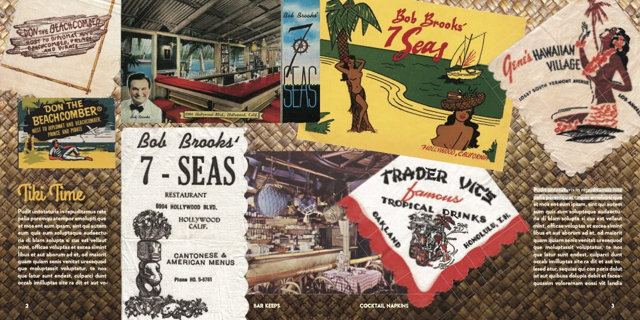 Bar Keeps: Premium California Cocktail Napkins Set - Perfect for Home Bars, Parties & Entertaining