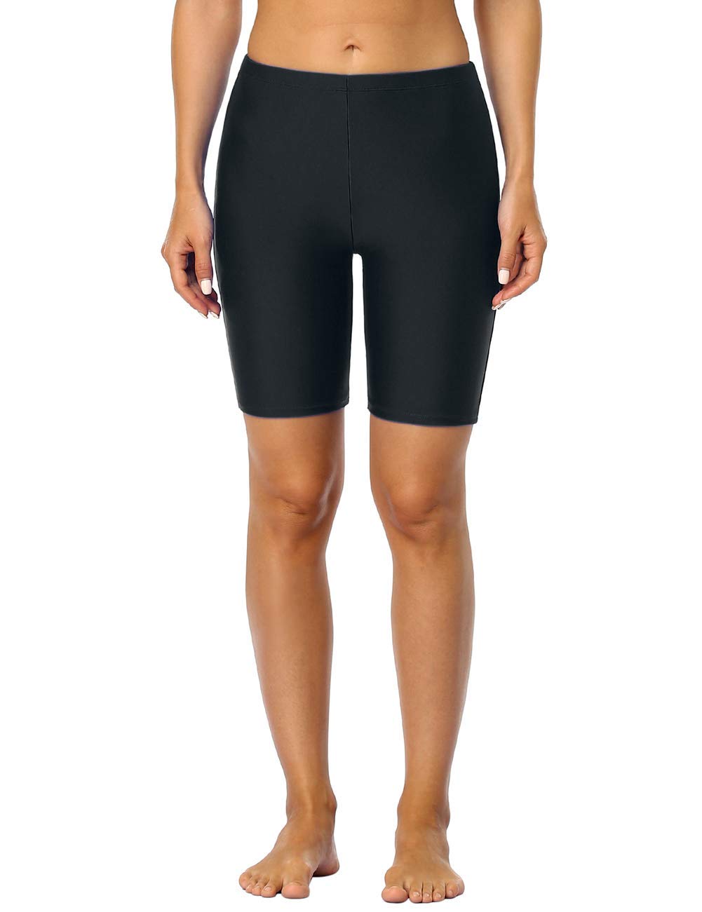 Hilor Women's UPF50+ Active Swim Shorts - Quick Dry Sports Board Shorts for Swimming, Surfing & Beach Workouts - Modest Swimsuit Bottoms for Women