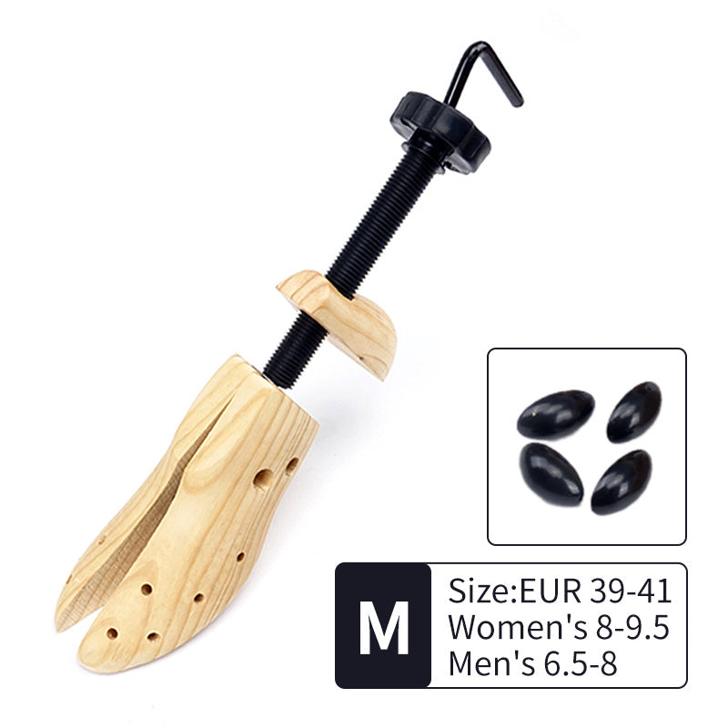1 PCS Adjustable Wooden Shoe Stretcher for Men & Women - Medium Size (EUR 39-41) | Comfortable Shoe Expander for Tight Shoes, Boots & High Heels | Perfect for Home, Travel & Shoe Repair Shops