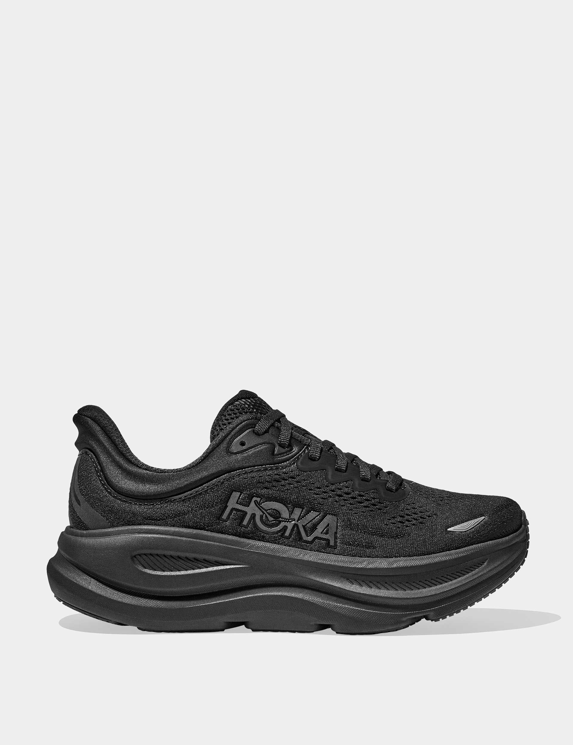 Hoka Bondi 9 Running Shoes - Black (1162012-BBLC) | Cushioned Comfort for Long Distance Running & Walking | Perfect for Marathon Training, Jogging & Everyday Wear