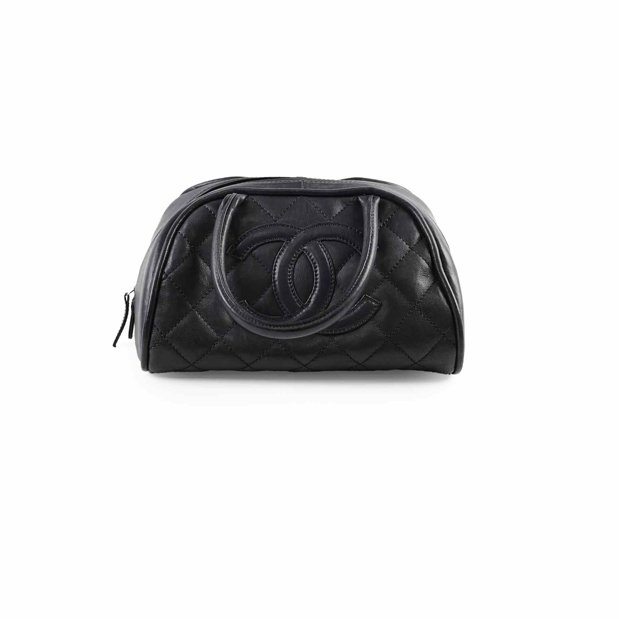 Chanel CC Bowling Bag Black - Luxury Designer Handbag for Women | Perfect for Work, Travel & Evening Events
