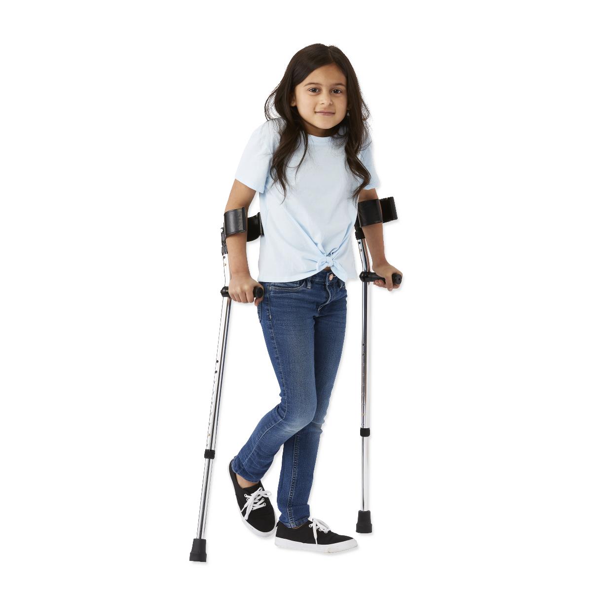 Premium Guardian Forearm Crutches for Adults - Adjustable Height, Lightweight & Comfortable Support for Mobility, Injury Recovery & Daily Use - Ideal for Home, Hospital & Outdoor Activities