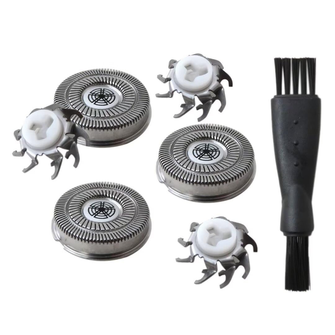 2024 Upgraded 3-Pack SW-S7105 Replacement Shaver Heads with Cleaning Brush - Compatible with Electric Razors for Men, Easy Install for Head & Facial Hair Grooming - Perfect for Home, Travel & Daily Shaving Routine