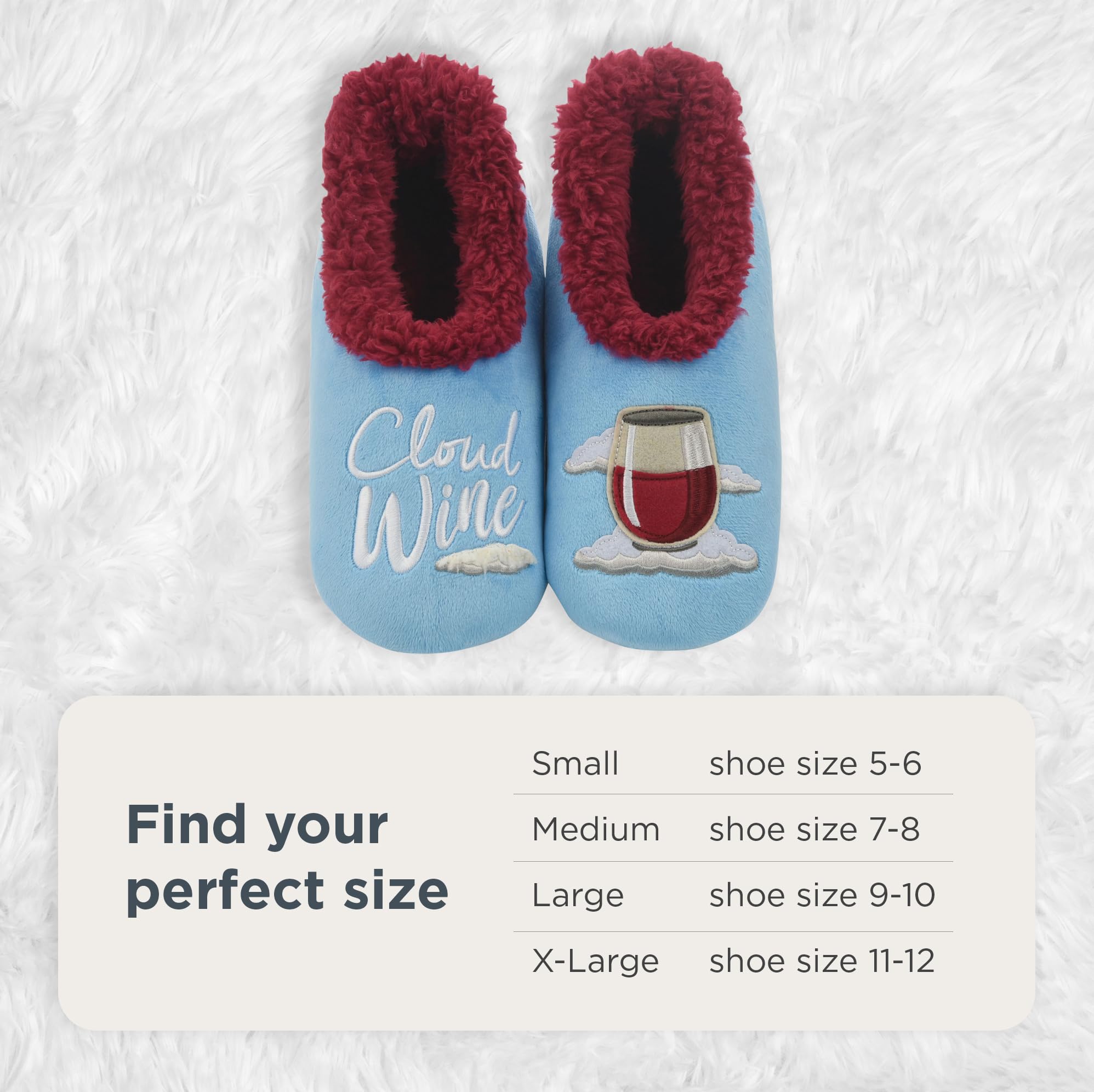 Cozy Sherpa-Lined Slipper Socks for Women - Non-Slip Fuzzy House Slippers with Warm Fleece Lining - Perfect for Winter Comfort at Home, Lounging & Relaxing by the Fireplace