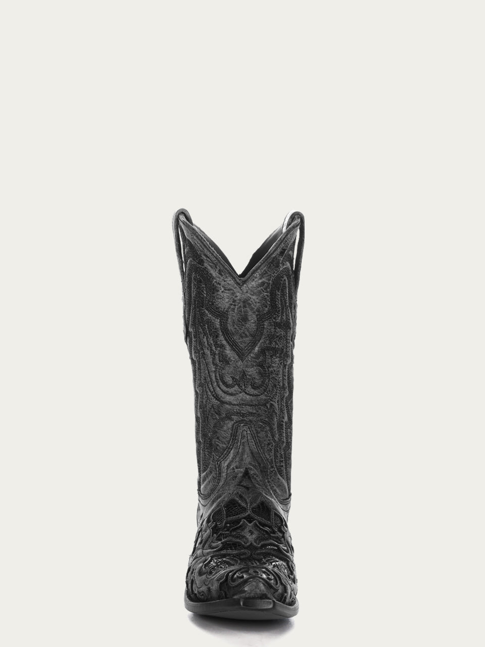 Premium Men's Black Alligator Inlay & Embroidered Snip Toe Cowboy Boots - Western Style Boots for Rodeo, Country Dancing & Casual Wear