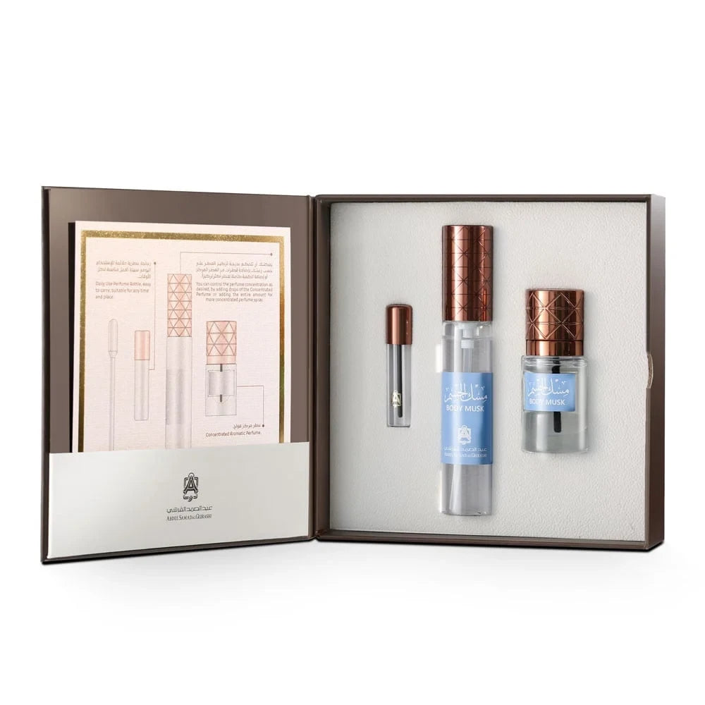 Premium Body Musk Perfume Set - 12ml Essential Oil + 30ml EDP Fragrance for Women & Men | Long-Lasting Scent for Date Night, Office & Special Occasions