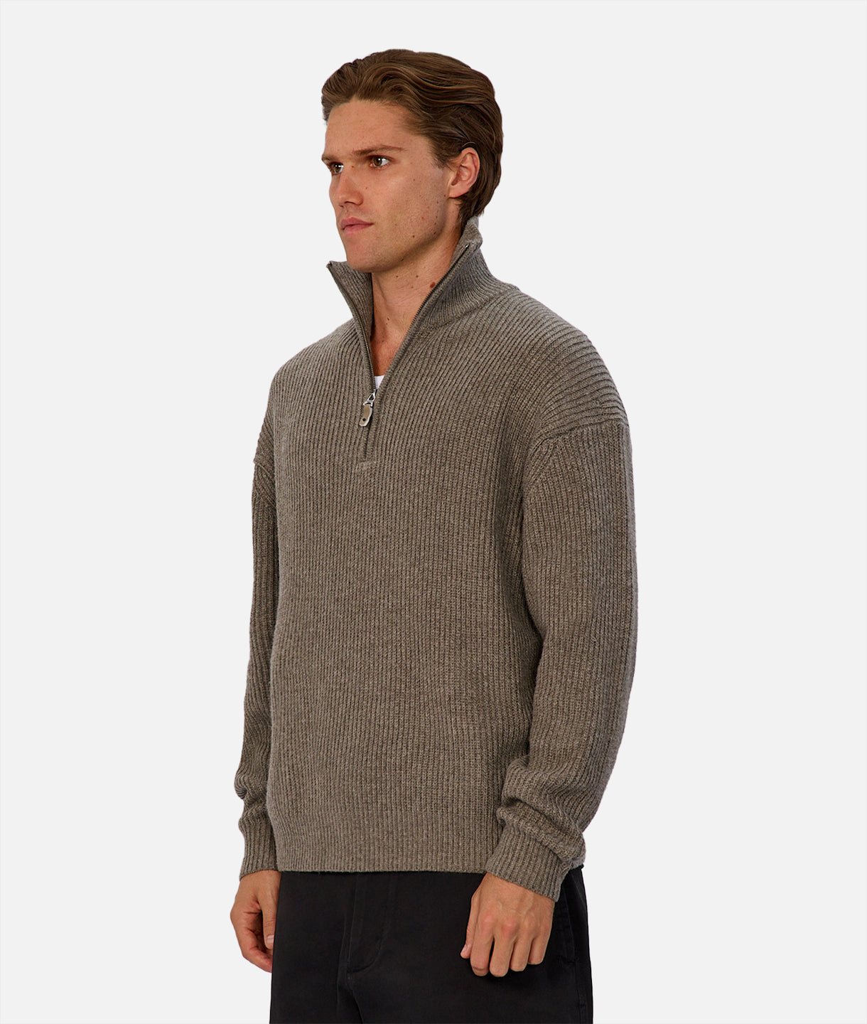 The Montreal Zip Neck Knit Sweater - Soft & Stylish Pullover for Men & Women | Cozy Winter Wear, Casual Outfit & Layering Essential