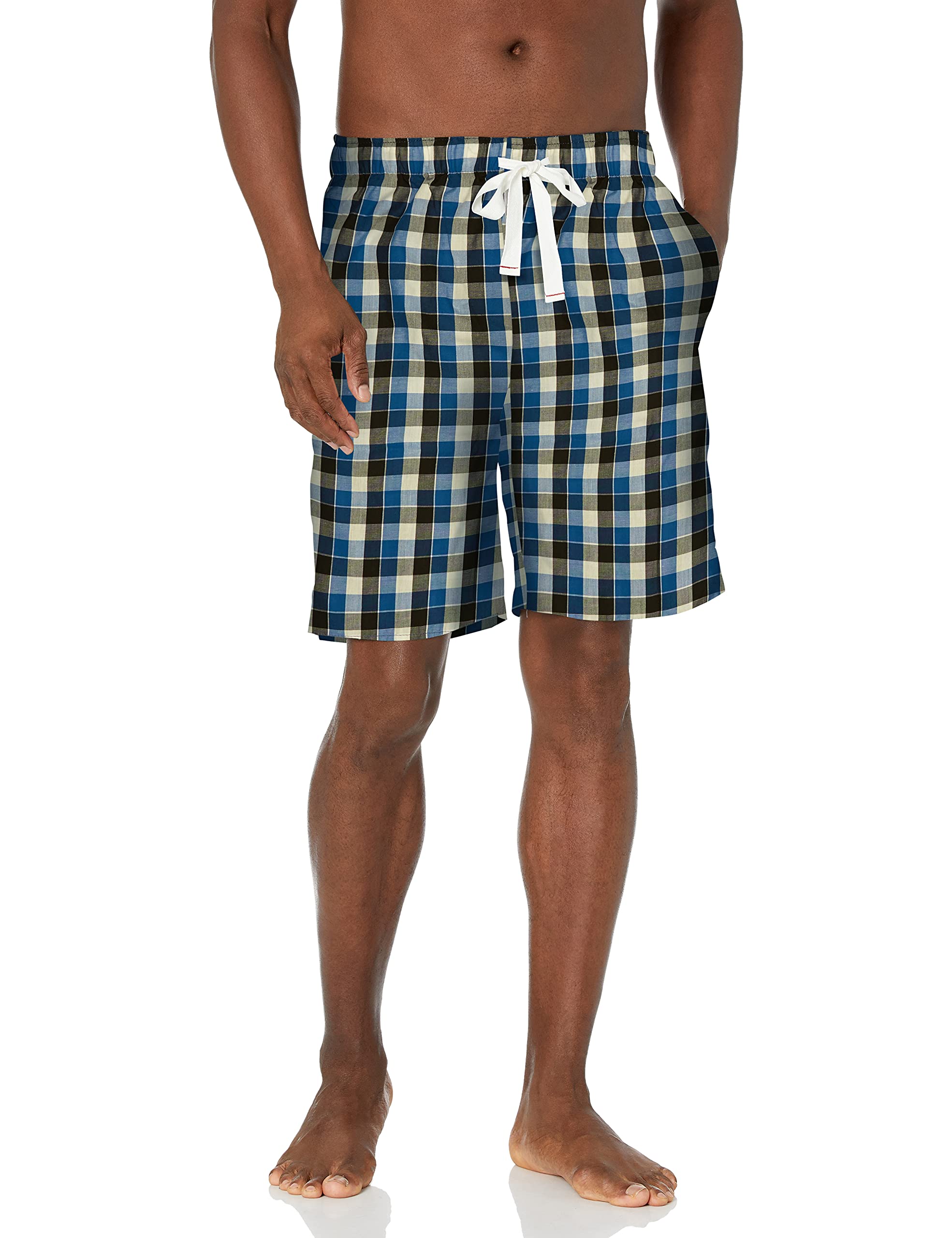 Fruit of the Loom Men's Premium Broadcloth Pajama Shorts - Soft & Comfortable Sleepwear for Lounge, Travel & Summer Nights