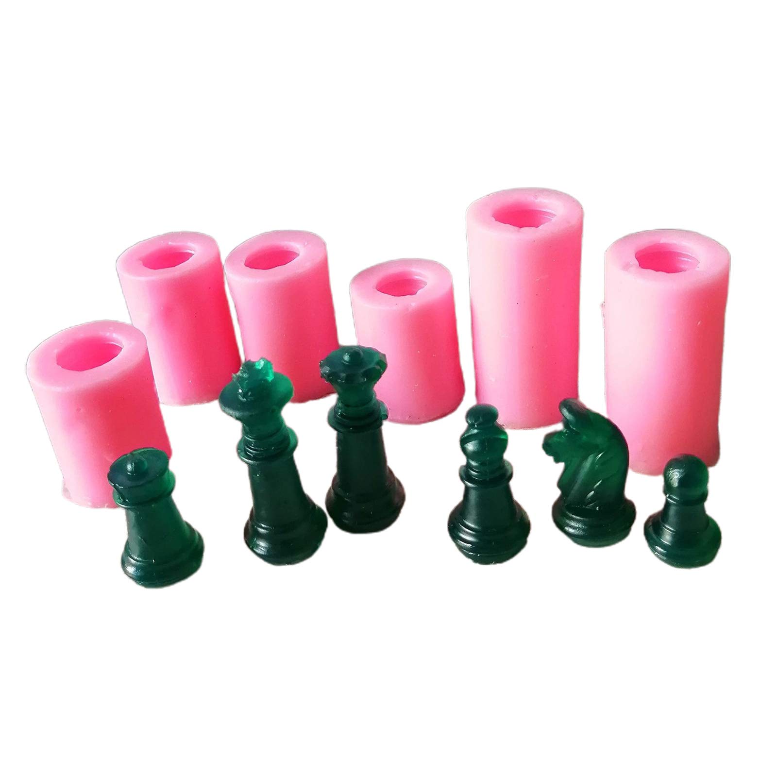 Epoxy Resin Chess Mold - Silicone Handmade DIY Craft Molds for Jewelry Making, Home Decor, Table Ornaments & Board Game Accessories | Perfect for Chess Lovers, Gift Making & Creative Projects