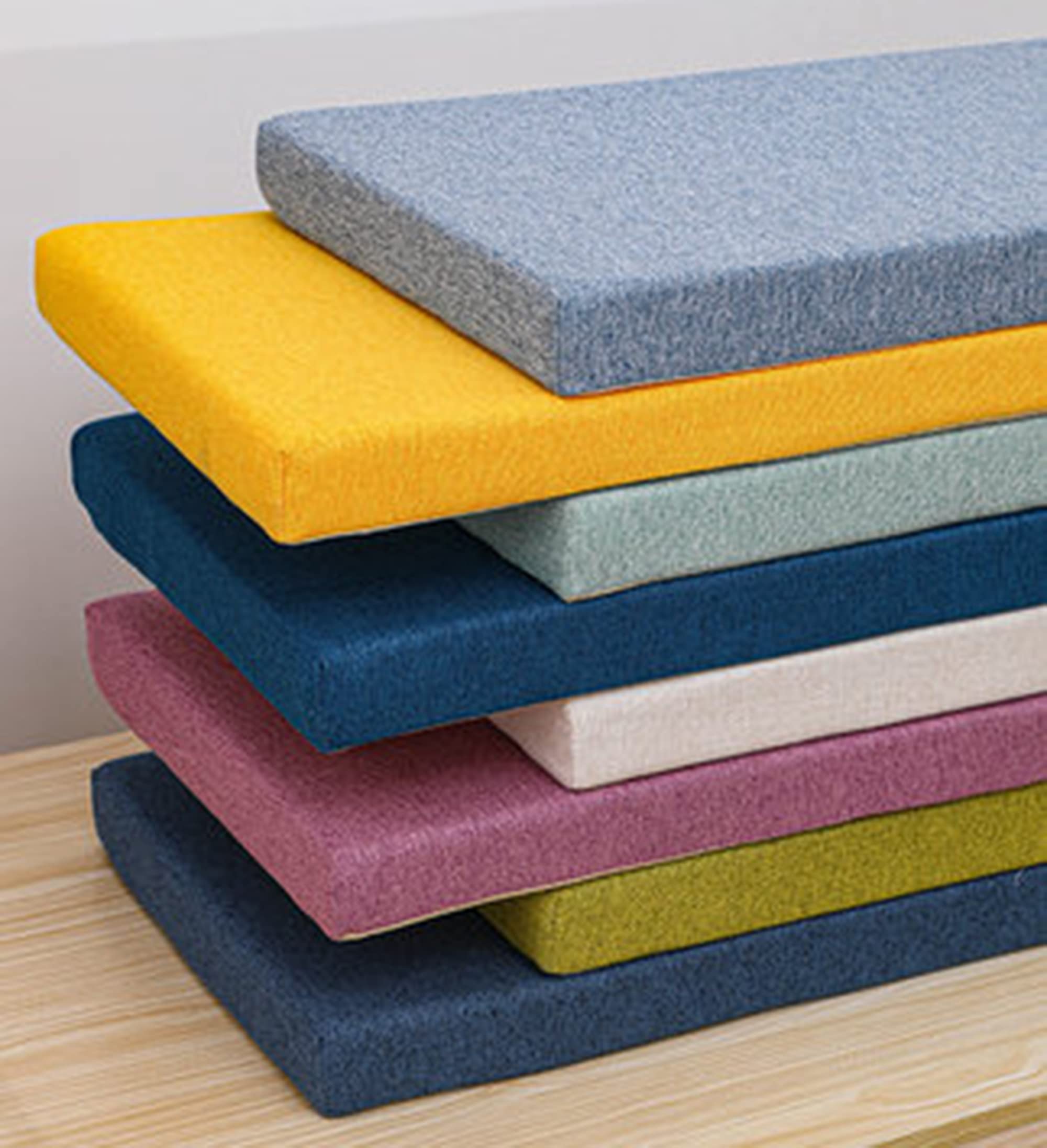 Premium Rectangle Bench Seat Cushion - 39.5x11.8x2 Inch Non-Slip Indoor/Outdoor Furniture Cushion - Classic Solid Sky Blue - Perfect for Patio, Bay Window, Settee & Garden Bench - Water-Resistant & Durable Comfort