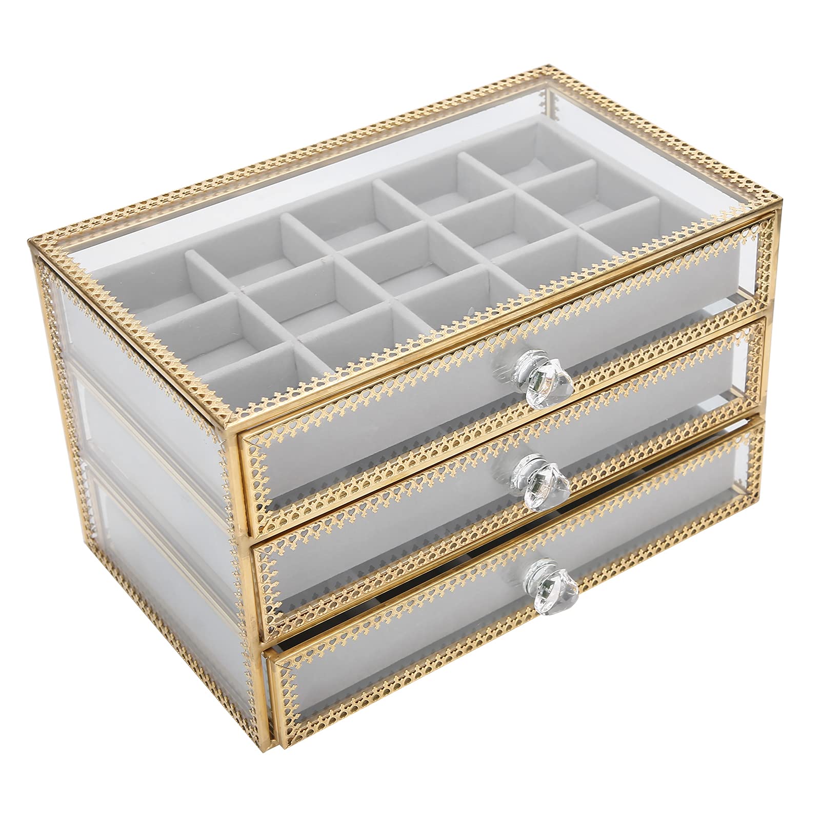 3-Tier Nail Tips Storage Box - Clear Nail Art Decoration Organizer for Salon, Home & Jewelry | Perfect for Nail Artists, DIY Enthusiasts & Professional Stylists
