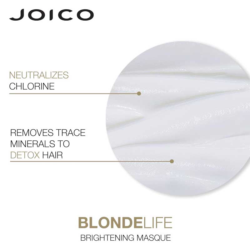Joico Blonde Life Brightening Mask - Purple Toning & Hydrating Hair Treatment for Blonde & Gray Hair - Perfect for Salon & At-Home Use