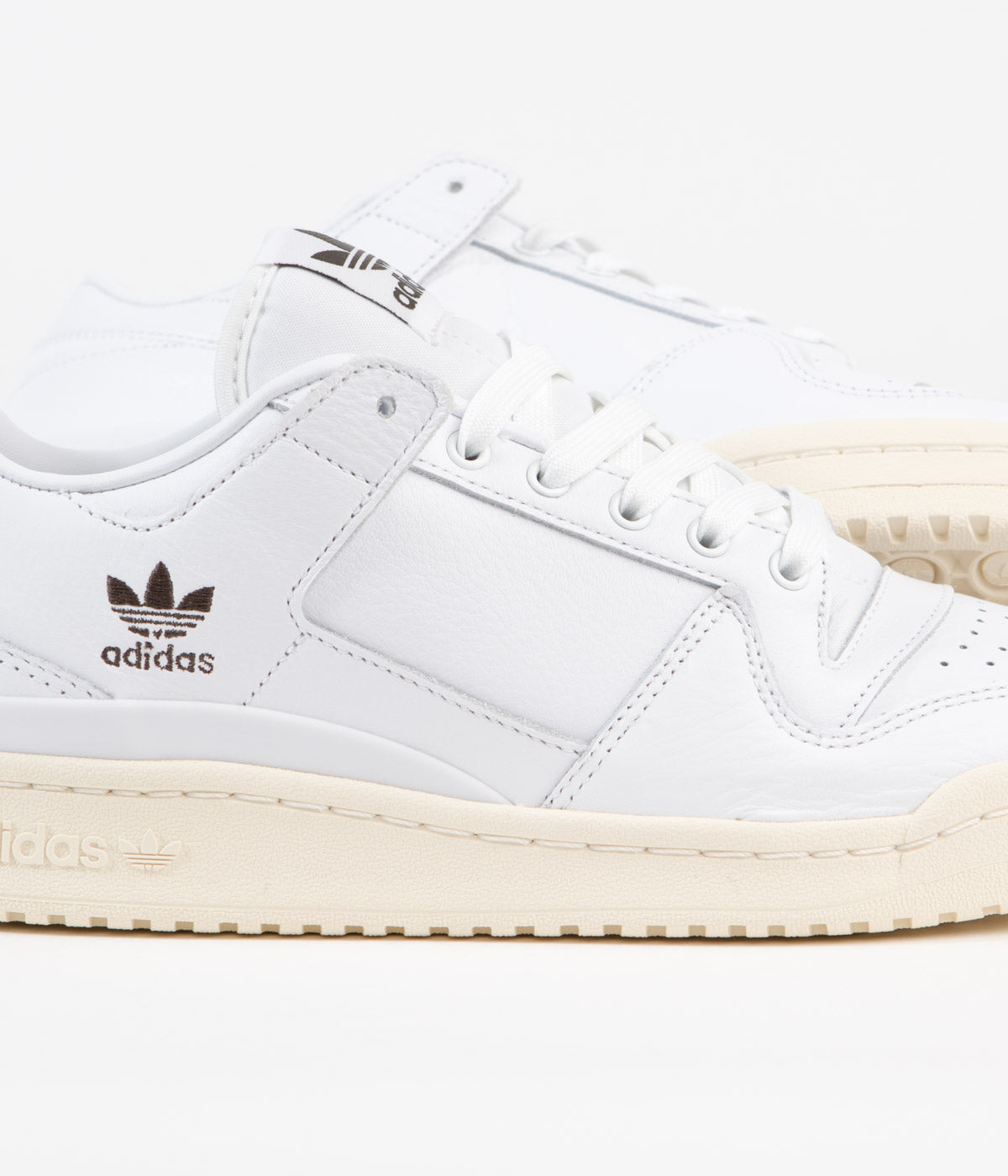 Adidas Forum 84 Low Adv Sneakers - White & Shadow Olive Colorway | Men's Casual Shoes for Streetwear & Everyday Wear