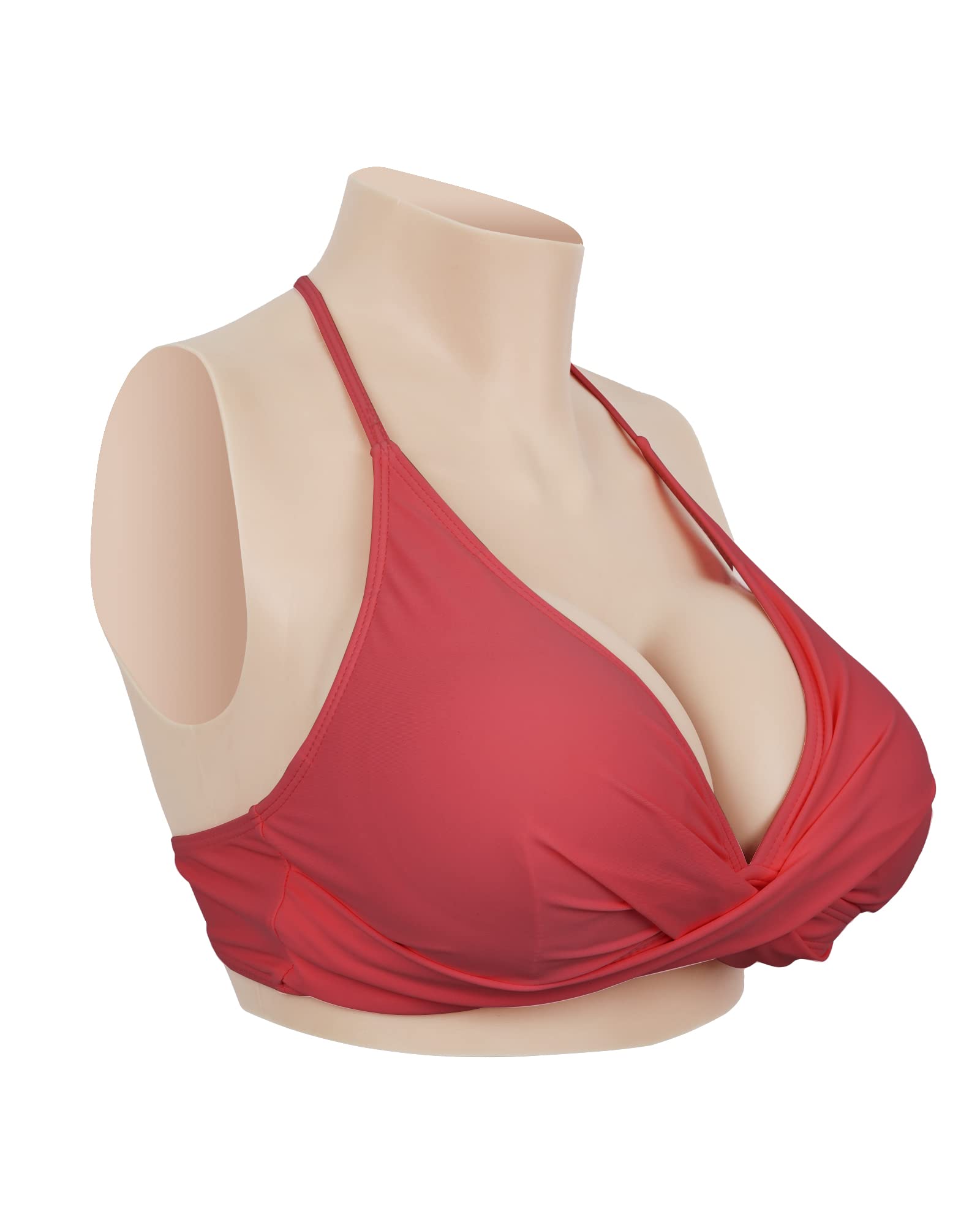 Realistic Silicone Breastplate G Cup - Fake Boobs for Crossdressers, Transgender & Drag Queens | Comfortable Prosthetic Breast Forms for Cosplay, Halloween & Gender Affirmation