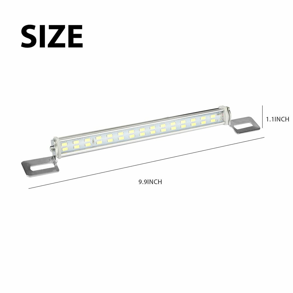 Universal LED License Plate Light - 30 Ultra White 6000K LEDs, Waterproof Backup Lamp for Cars, Trucks & RVs - Perfect for Night Driving and Enhanced Rear Visibility