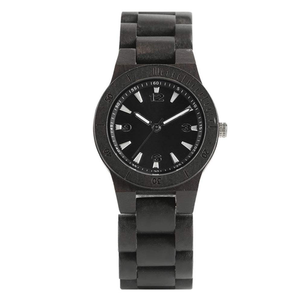 Elegant Wooden Watch for Women - Red/Black Wood Band - Stylish Gift for Daily Wear