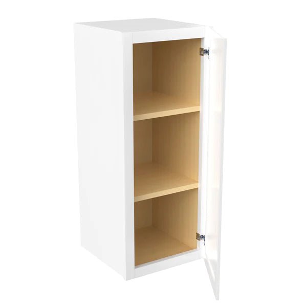 30 Inch Wall Cabinet - 12W x 30H x 12D - Aria White Shaker Style RTA Kitchen Storage - Perfect for Bathroom, Laundry Room & Home Organization