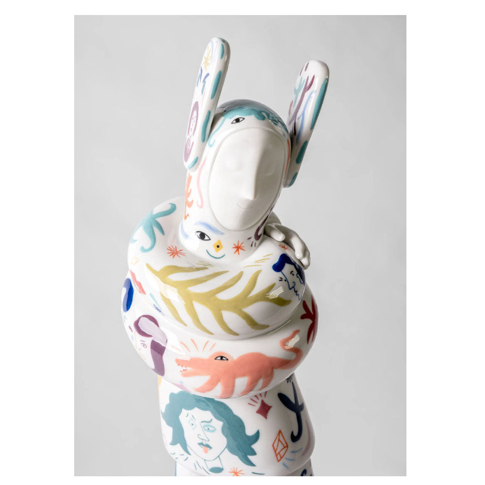 Jaime Hayon Limited Edition Embraced Sculpture - Modern Art Collectible for Home & Office Decor