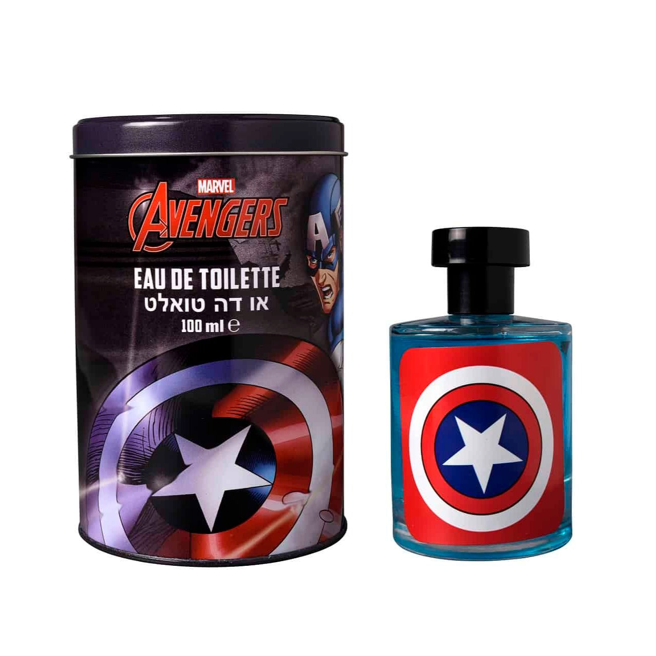 Captain America Tin 3.4 oz EDT Cologne for Kids | Superhero Scent | Perfect for Birthday Gifts & Cosplay Events