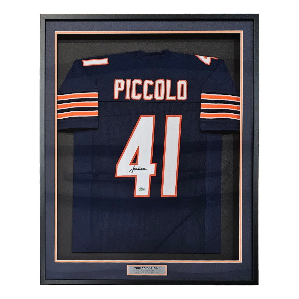 James Caan Autographed Framed Memorabilia - Brian's Song Brian Piccolo Chicago Bears NFL Football Jersey - Perfect for Sports Collectors, Movie Fans & Man Cave Decor