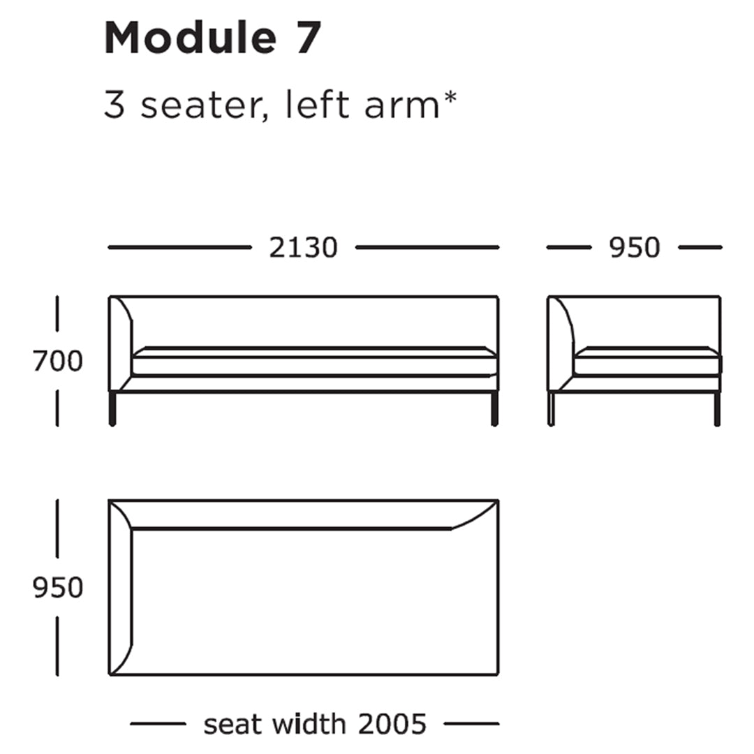 Modular Sofa Set - 8-Piece Customizable Sectional Couch with Blades Design for Living Room, Lounge & Home Theater Seating