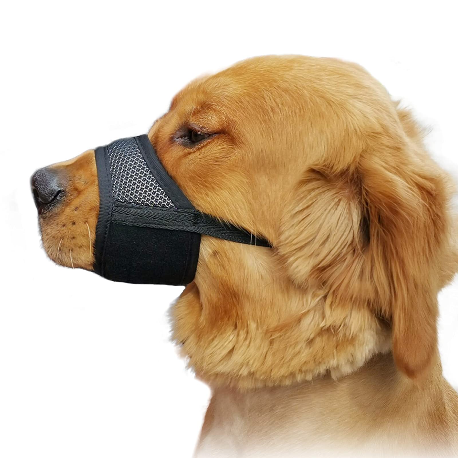 Soft Breathable Reflective Mesh Dog Muzzle for Small Dogs - Prevents Biting, Barking & Chewing - Perfect for Training, Grooming & Vet Visits