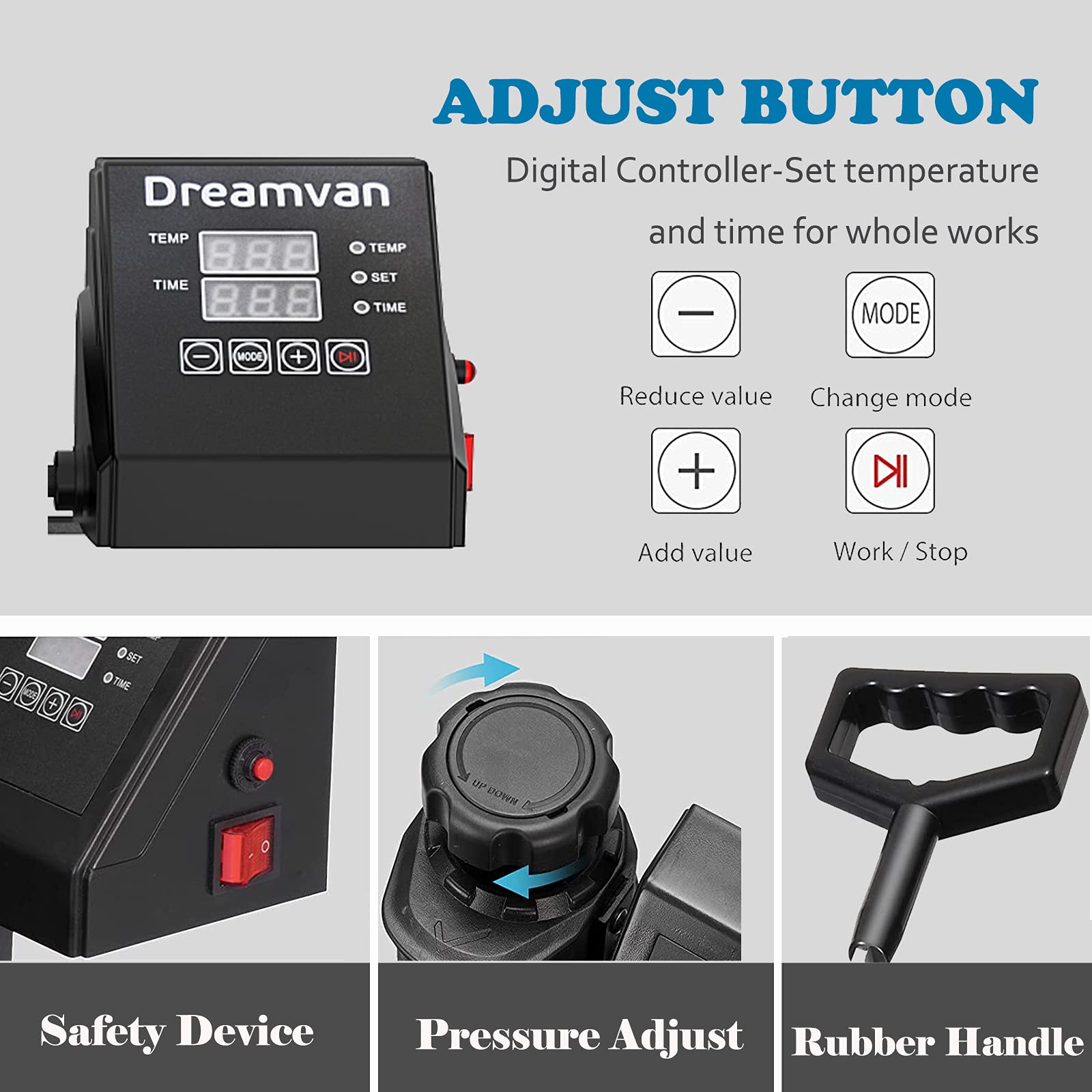 5-in-1 Digital Heat Press Machine 12