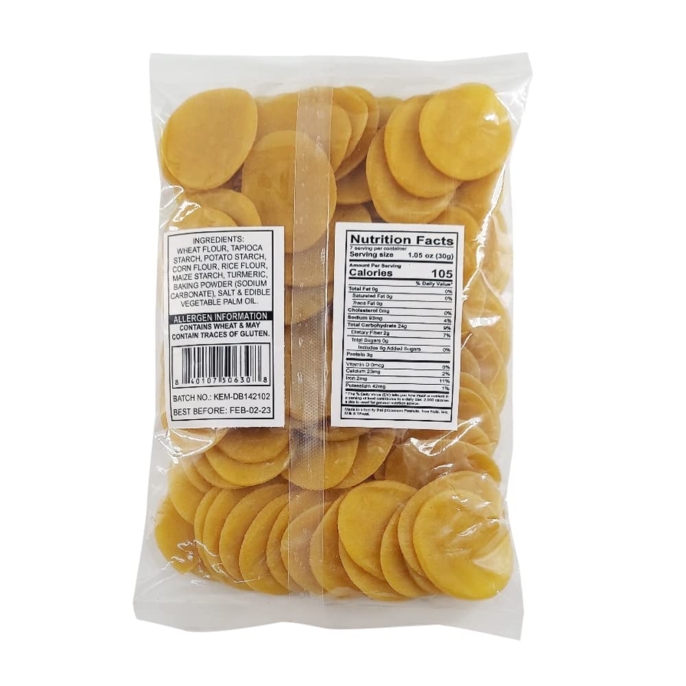Desi Brothers Unfried Pani Puri Snacks - 7oz (200g) | Crispy Indian Street Food | Perfect for Parties, Snacking & Dipping