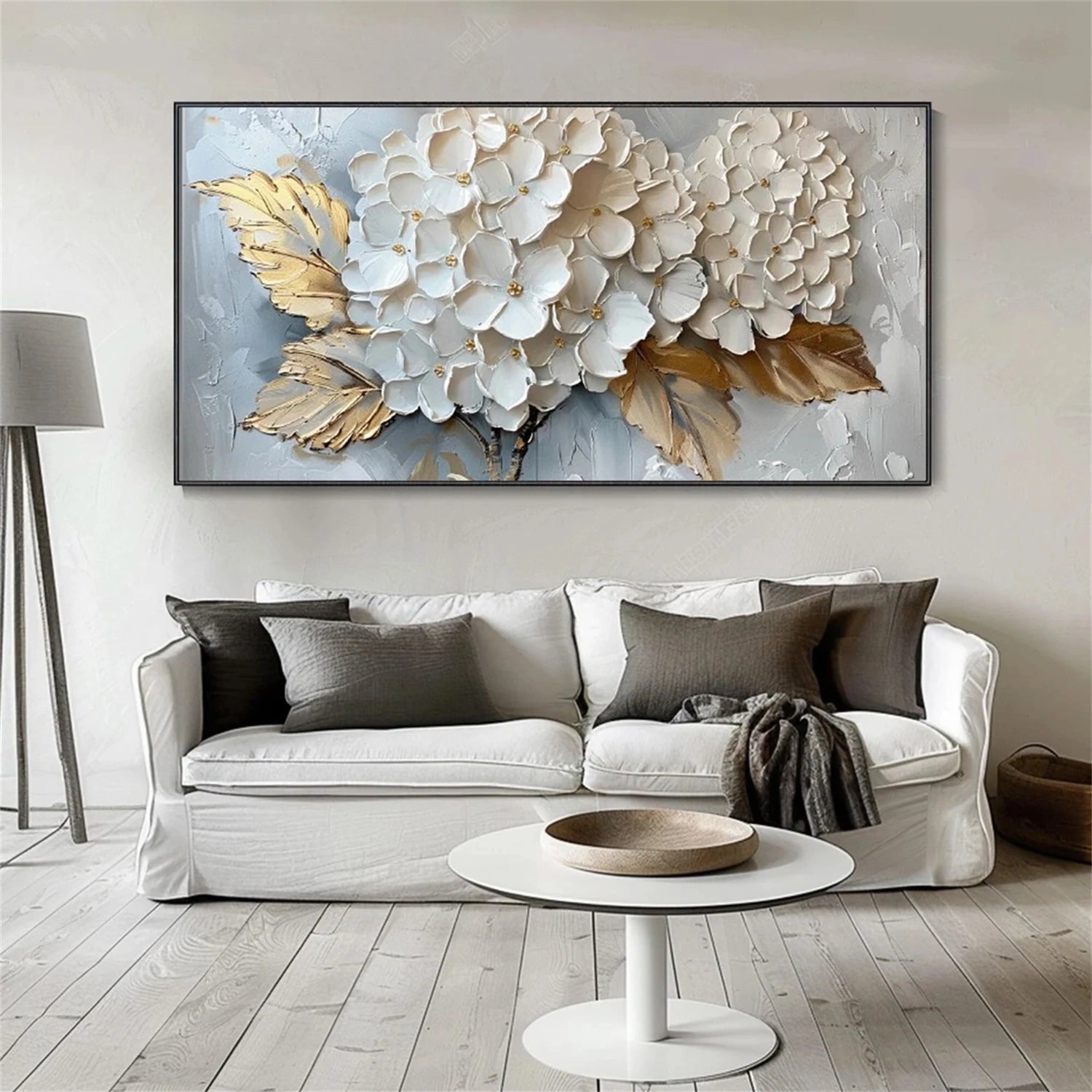 Flower and Tree Painting #FT125 - Handmade Canvas Wall Art for Home Decor, Office & Living Room