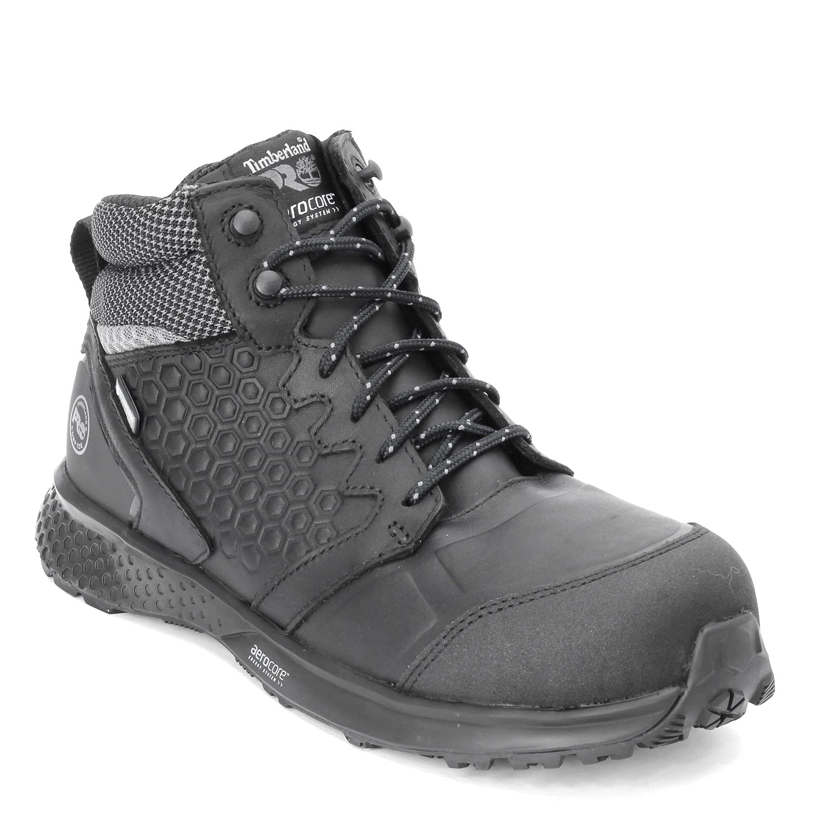 Timberland Men's Mid Reaxion Waterproof Hiking Boots with Composite Toe - Lightweight Athletic Work Shoes for Outdoor Hiking, Construction & Safety Work