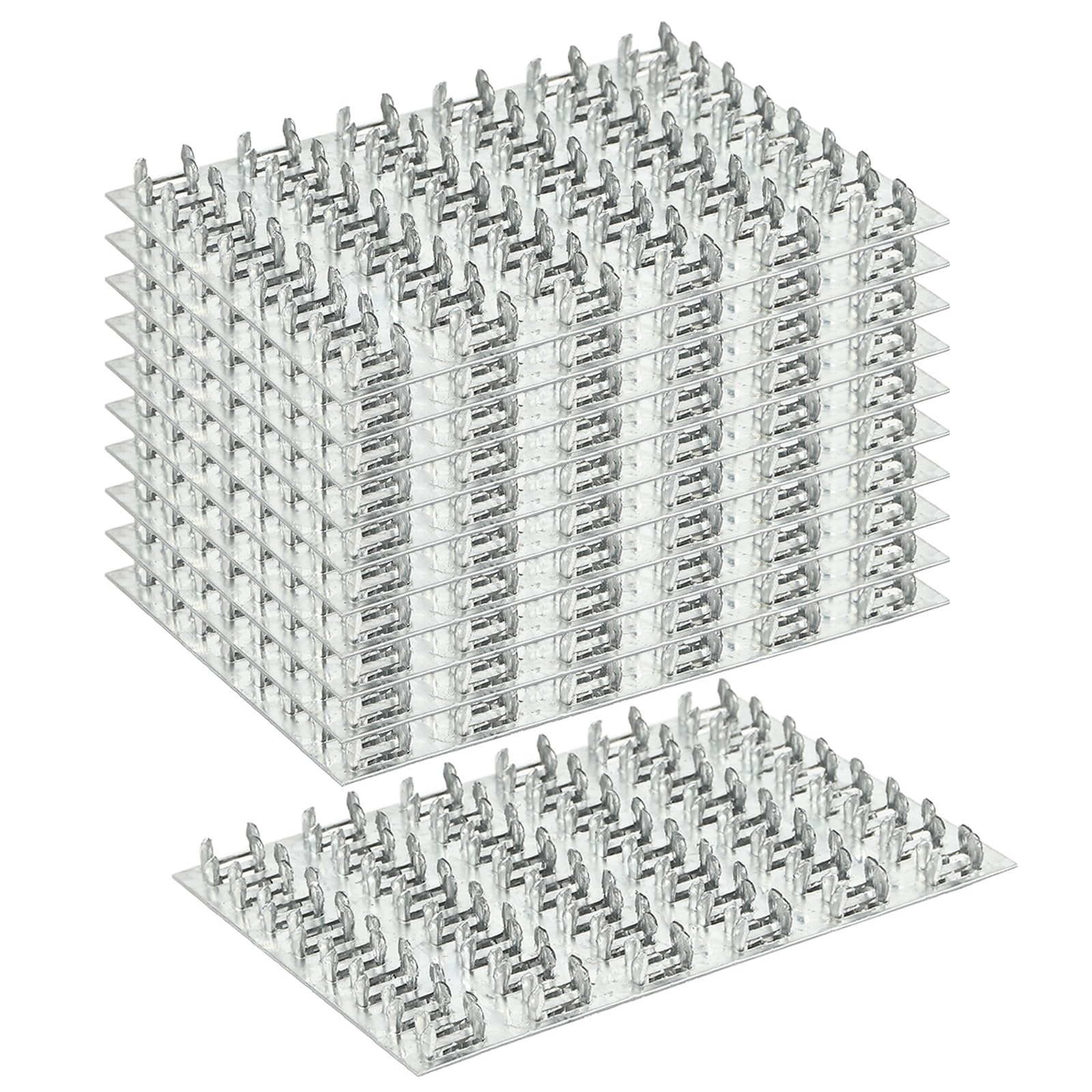 4x6 Inch Heavy Duty Truss Plates with Pronged Nail Teeth - 10 Pack for Wood Roofing & Structural Repairs - Perfect for DIY Home Projects, Roofing, and Framing