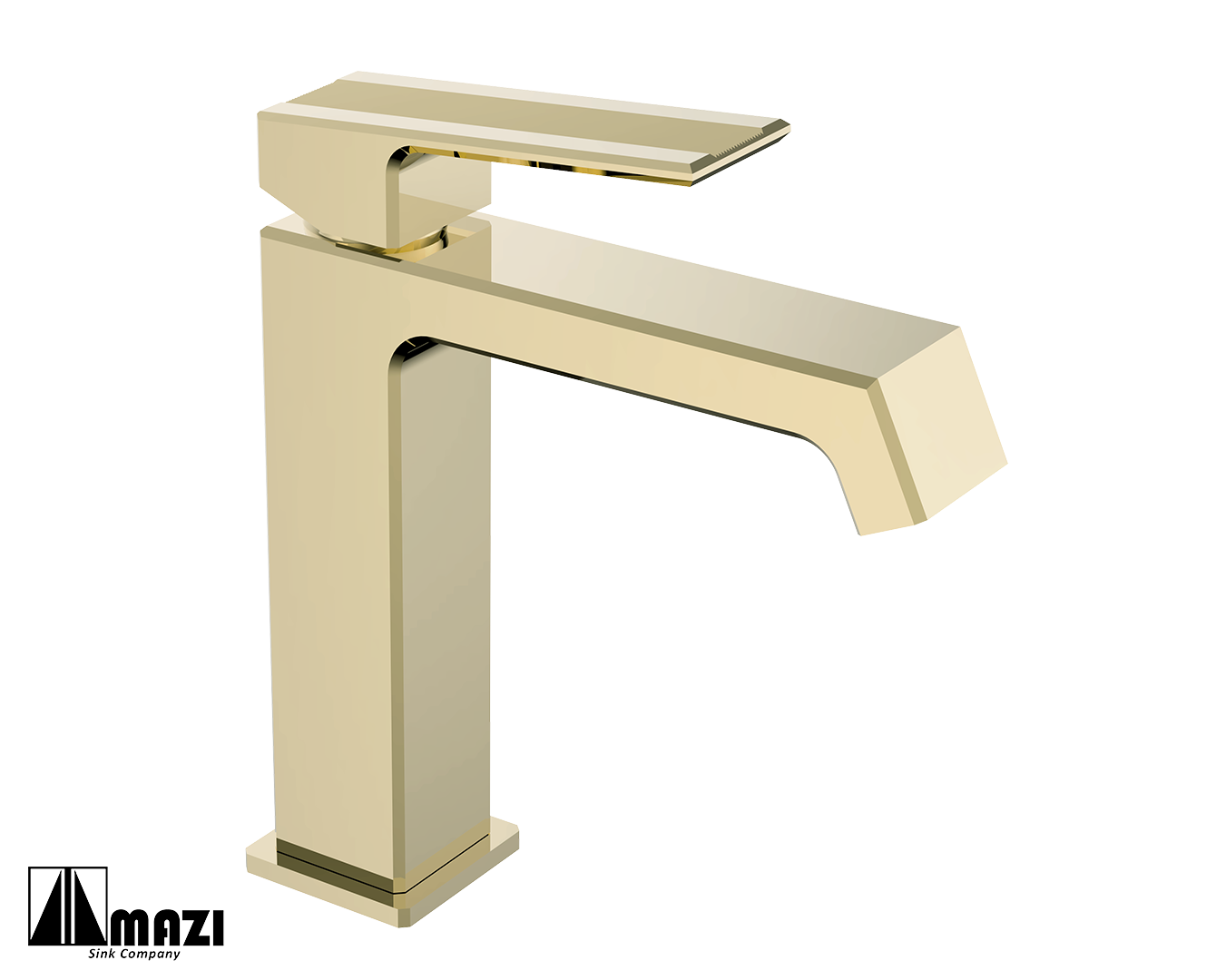 Modern Bathroom Vanity Faucet - Single Handle Waterfall Spout - Brushed Nickel Finish - Perfect for Bathroom Sink and Vanity Upgrade - Ideal for Home, Hotel, and Spa Renovation