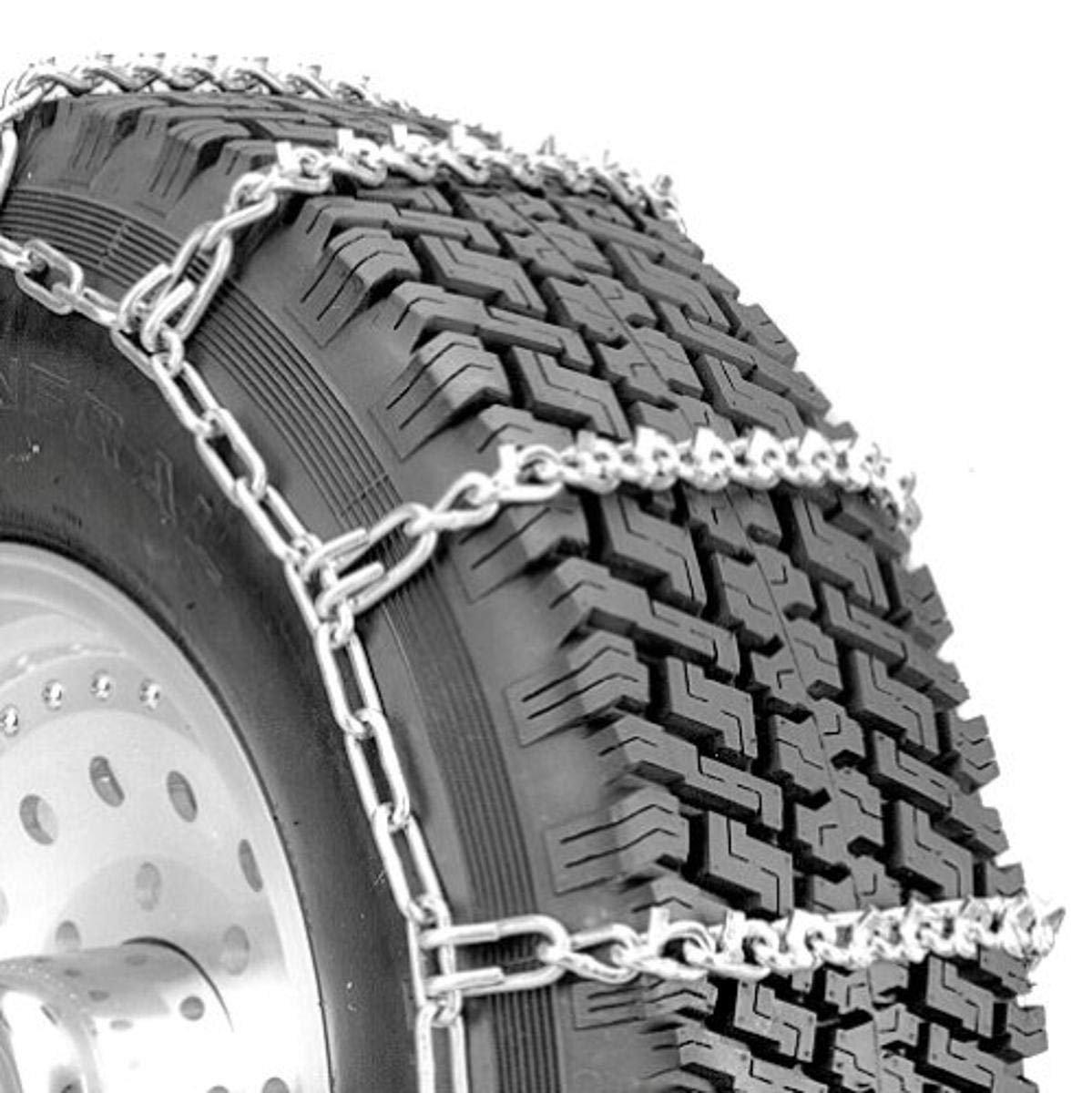 QG2816 Quik Grip V-Bar Tire Traction Chains for Light Trucks & SUVs - Set of 2 - Heavy Duty Snow Chains for Winter Driving & Off-Road Safety