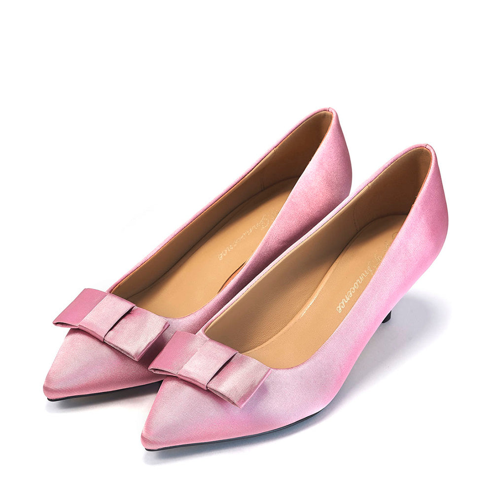 Elegant Jacqueline Satin Pink Dress - Perfect for Weddings, Parties & Special Occasions
