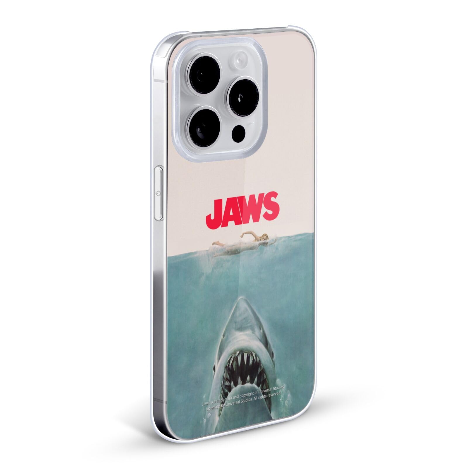 Officially Licensed Jaws Poster Hard Back Case for iPhone 11 Pro Max - Premium Protective Phone Cover with Classic Movie Art - Perfect for Movie Fans, Shark Lovers & iPhone Protection