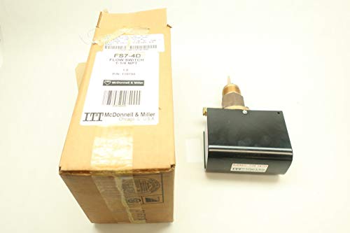MCDONNELL & MILLER FS7-4D 1-1/4 Inch NPT Flow Switch 115/230V AC - Water Flow Sensor for HVAC, Boiler & Industrial Piping Systems