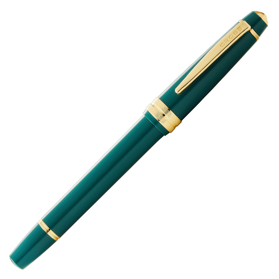 Cross Bailey Light Fountain Pen - Green with Gold Trim - Premium Writing Instrument for Calligraphy, Journaling & Office Use