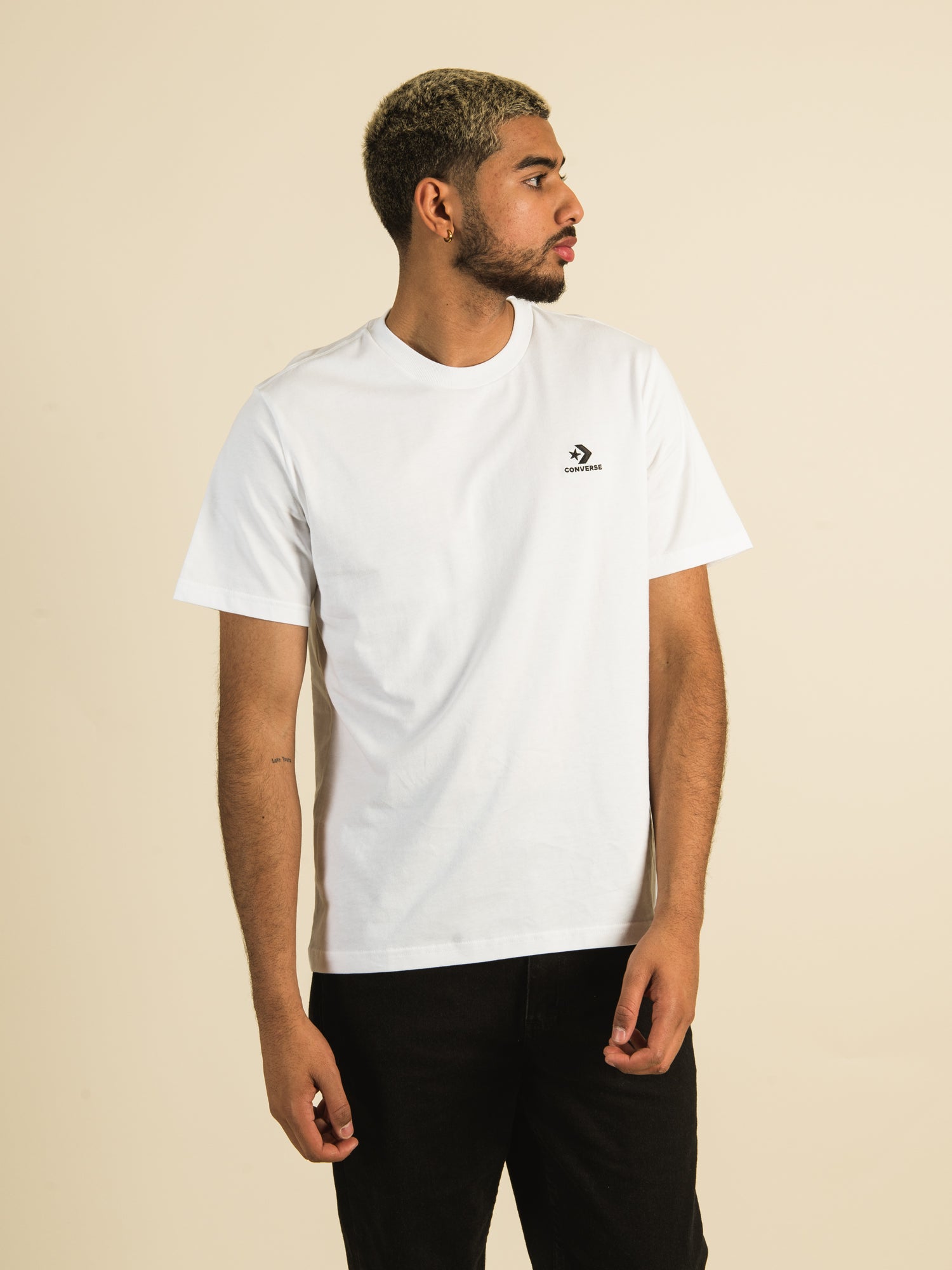 Converse Embroidered Star Chevron T-Shirt for Men & Women - Casual Vintage Graphic Tee for Streetwear & Everyday Outfits