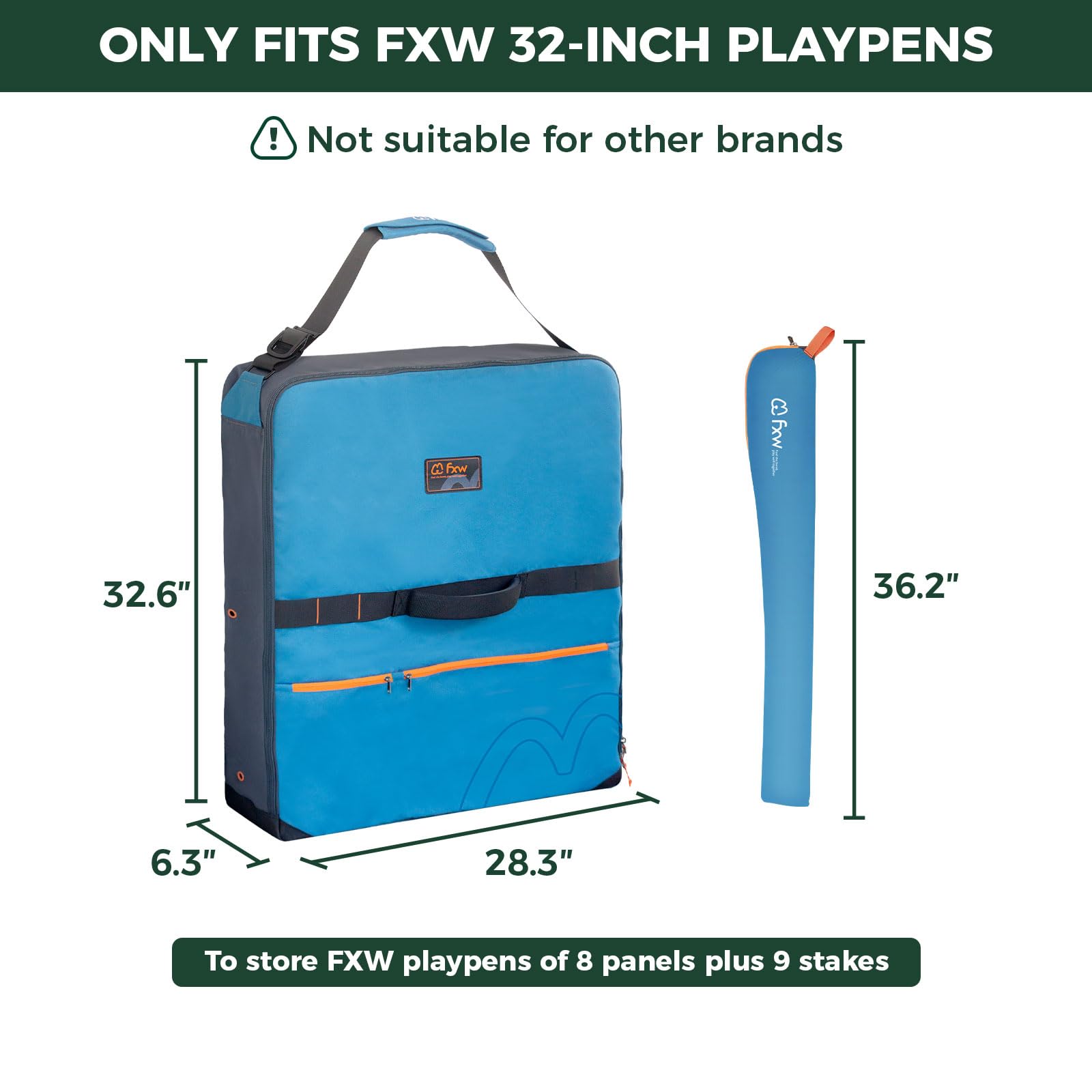 FXW Specialized Dog Playpen Storage Bag - Compatible with 32